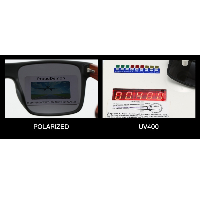 Dubery แว่นกันแดดแฟชั่นกลางแจ้งโพลาไรซ์ไม้ - รูปที่ 5