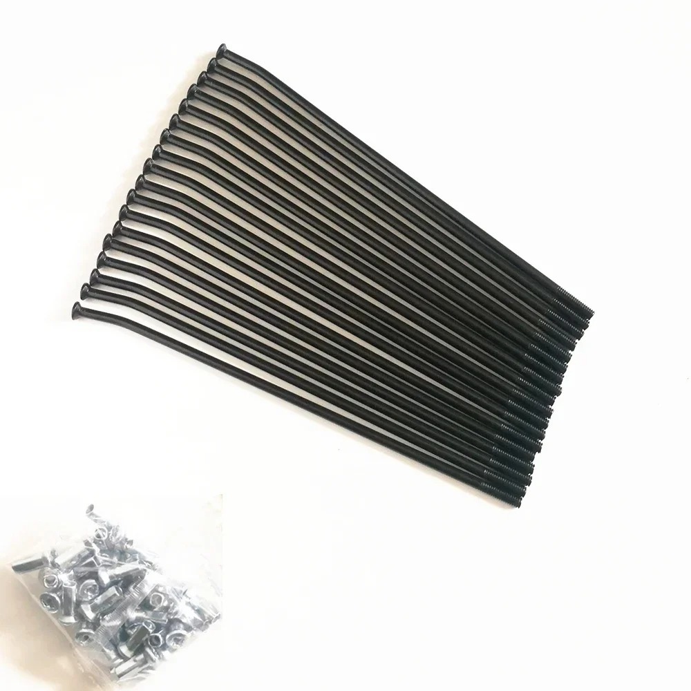 18 ชิ้น/ล็อตรถจักรยานยนต์ Spokes 4.0*170/175/180/190/195/205/210 มม.ปรับแต่ง Dirt bike Spokes