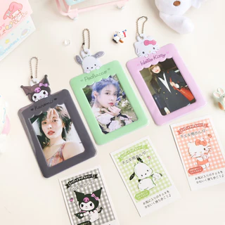 Cute ใหม่ เคสการ์ด Sanrio น่ารัก Cinnamoroll Pochacco ID Love Dou ขนาดเล็ก สําหรับนักเรียน