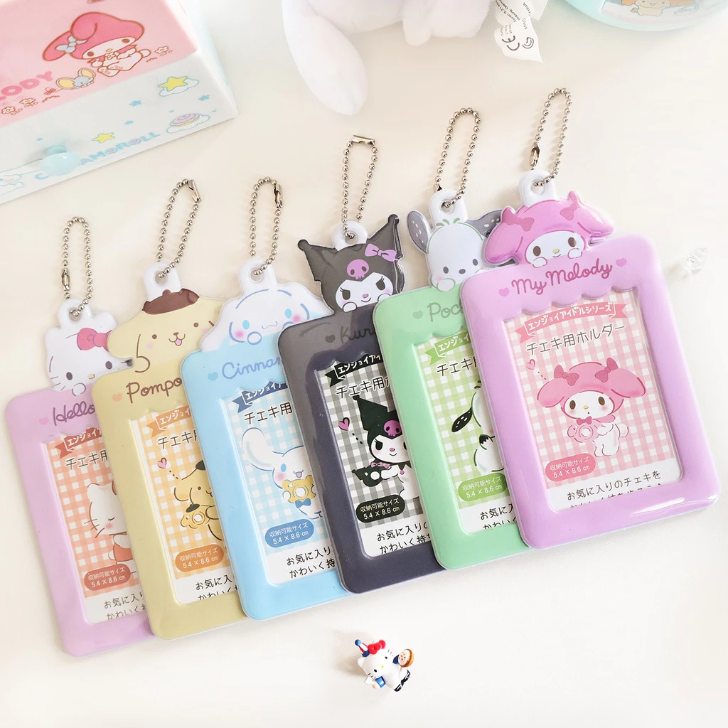 Cute ใหม่ เคสการ์ด Sanrio น่ารัก Cinnamoroll Pochacco ID Love Dou ขนาดเล็ก สําหรับนักเรียน