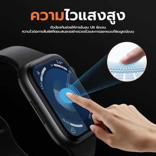 OSGEER ฟิล์มกันรอยหน้าจอสําหรับ Apple Watch Series 11 10 9 8 7 41/45 มม.Series 6 5 SE 4 40 มม.44 มม. [เครื่องมือติดตั้งง่าย] Bubble Free, HD Clear Soft Film Touch Sensitive