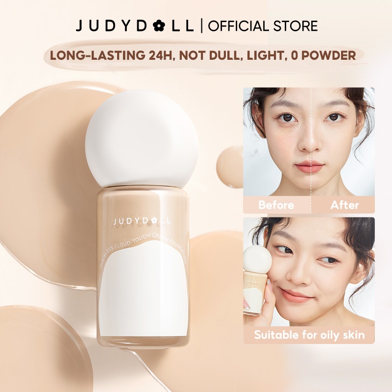 [New Product] Judydoll Traceless Cloud-Touch Cream Foundation Long-Lasting Non-Take-Off Makeup Hold