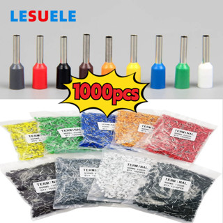 Lesu1000pcs ฉนวน Ferroles Crimp Terminal สายไฟ End สายไฟ E05…