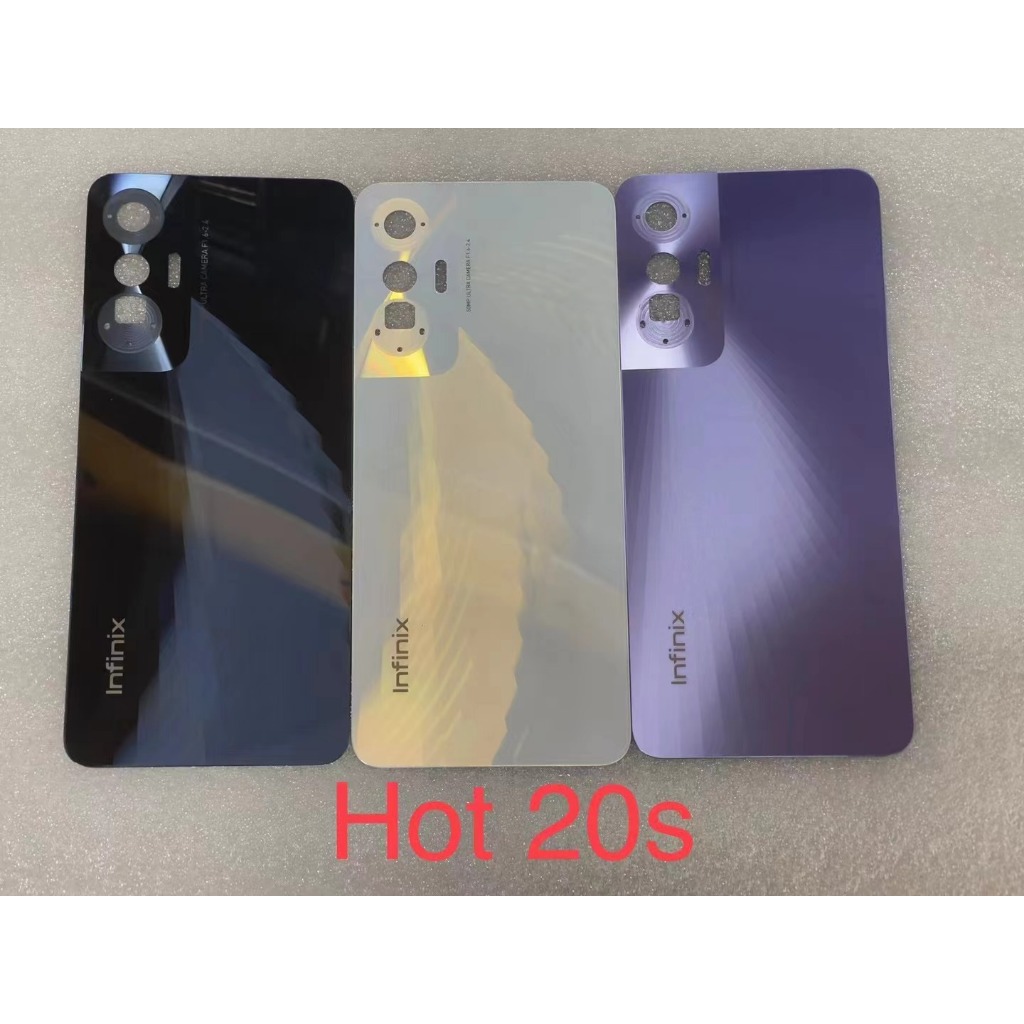 สําหรับ Infinix Hot 20S X6827 Hot20S ฝาหลังแบตเตอรี่ประตูด้านหลังกรณีอะไหล่ซ่อมเปลี่ยน