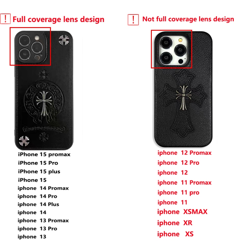 ใหม่Retro 3DโลหะCrossสําหรับ iPhone 17 Pro max 16 15 14 13 12 11 Pro Max 16 Plus 17 Air Embossออกแบบเต็มรูปแบบเลนส์ป้องกัน Hhole Design Anti Falling Cover - รูปที่ 5