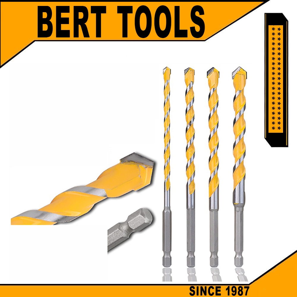 BERT ｜ดอกสว่าน เจาะเหล็ก ดอกเจาะอเนกประสงค์ ดอกสว่านคาร์ไบด์ เจาะปูน กระเบื้อง เซรามิก เจาะไม้ เจาะกระจก