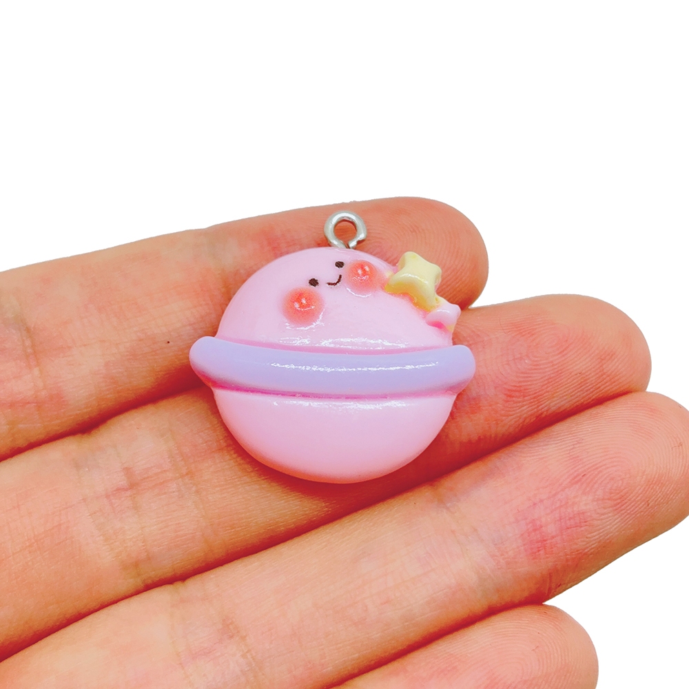 1ชิ้นใหม่ น่ารัก ดาวเคราะห์น้อยสายรุ้งเรซิ่นจี้แฟชั่นเมฆอาทิตย์เสน่ห์ ทําเอง สร้อยคอสร้อยข้อมือต่างหูพวงกุญแจอุปกรณ์ - รูปที่ 6