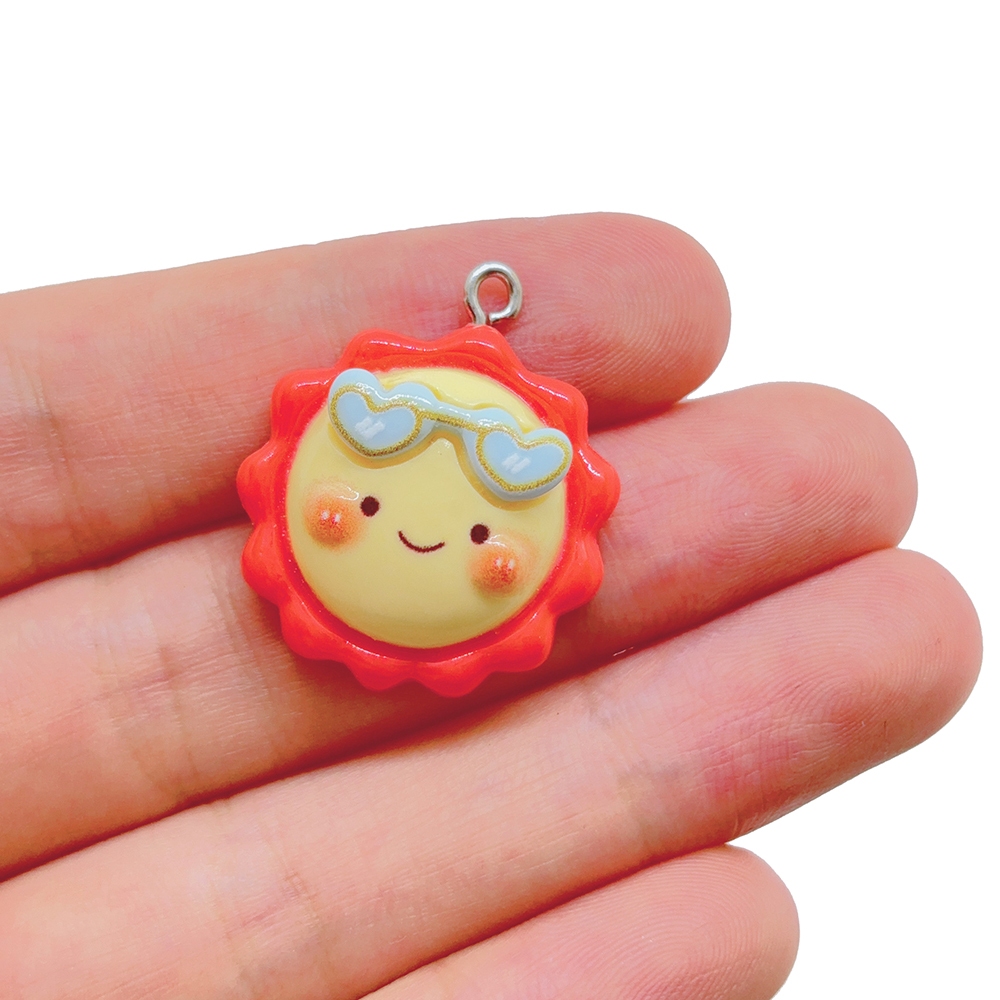 1ชิ้นใหม่ น่ารัก ดาวเคราะห์น้อยสายรุ้งเรซิ่นจี้แฟชั่นเมฆอาทิตย์เสน่ห์ ทําเอง สร้อยคอสร้อยข้อมือต่างหูพวงกุญแจอุปกรณ์ - รูปที่ 7