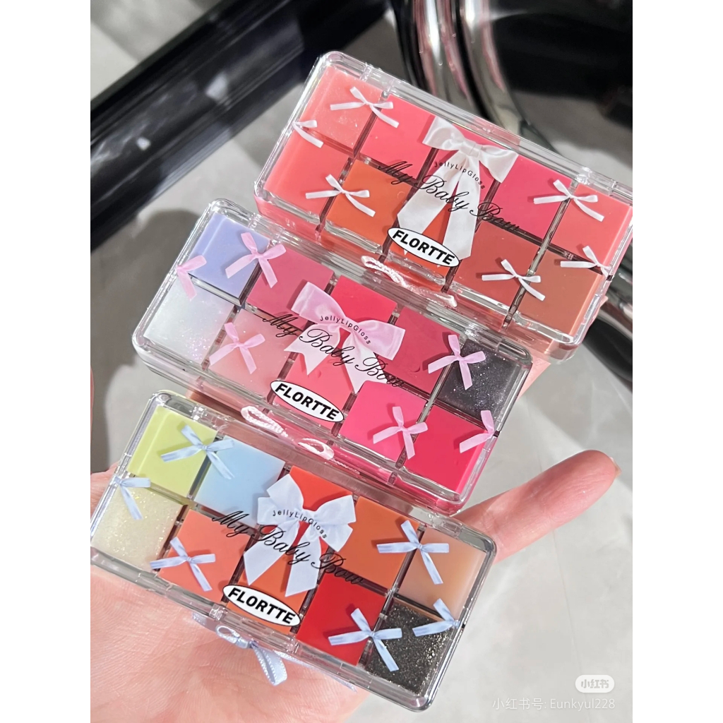 FLORTTE/FLORTTE FLORTTE Princess Ten Colours Color Lip Gel Plate ลิปสติก Lip Glaze