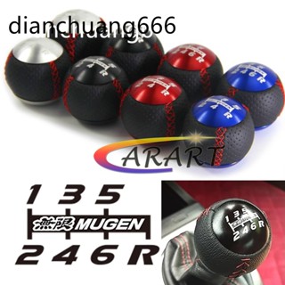 Mugen RR สไตล์ 5/6 ความเร็วหนังเกียร์ Shift Knob สําหรับ Hon…