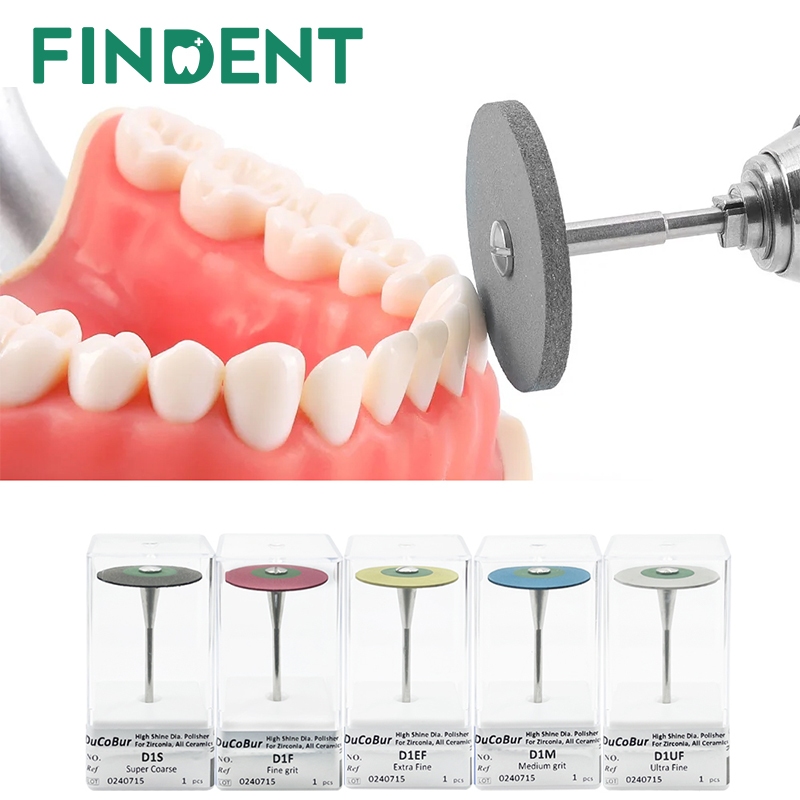 1 ชิ้นทันตกรรมยางเพชรขัดล้อสําหรับ Porcelain Zirconia ฟื้นฟู 26 มิลลิเมตรทันตกรรม Lab Polisher