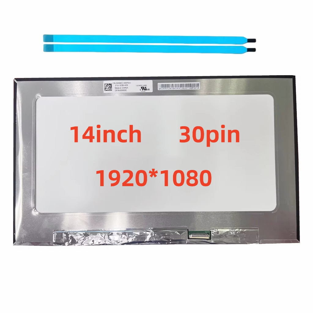 14 นิ้ว 30Pin แล็ปท็อปหน้าจอ LCD LP140WFH-SPM2 M1 MA MD NV140FHM-N4T NV140FHM-N4N LQ140M1JW62 B140HA