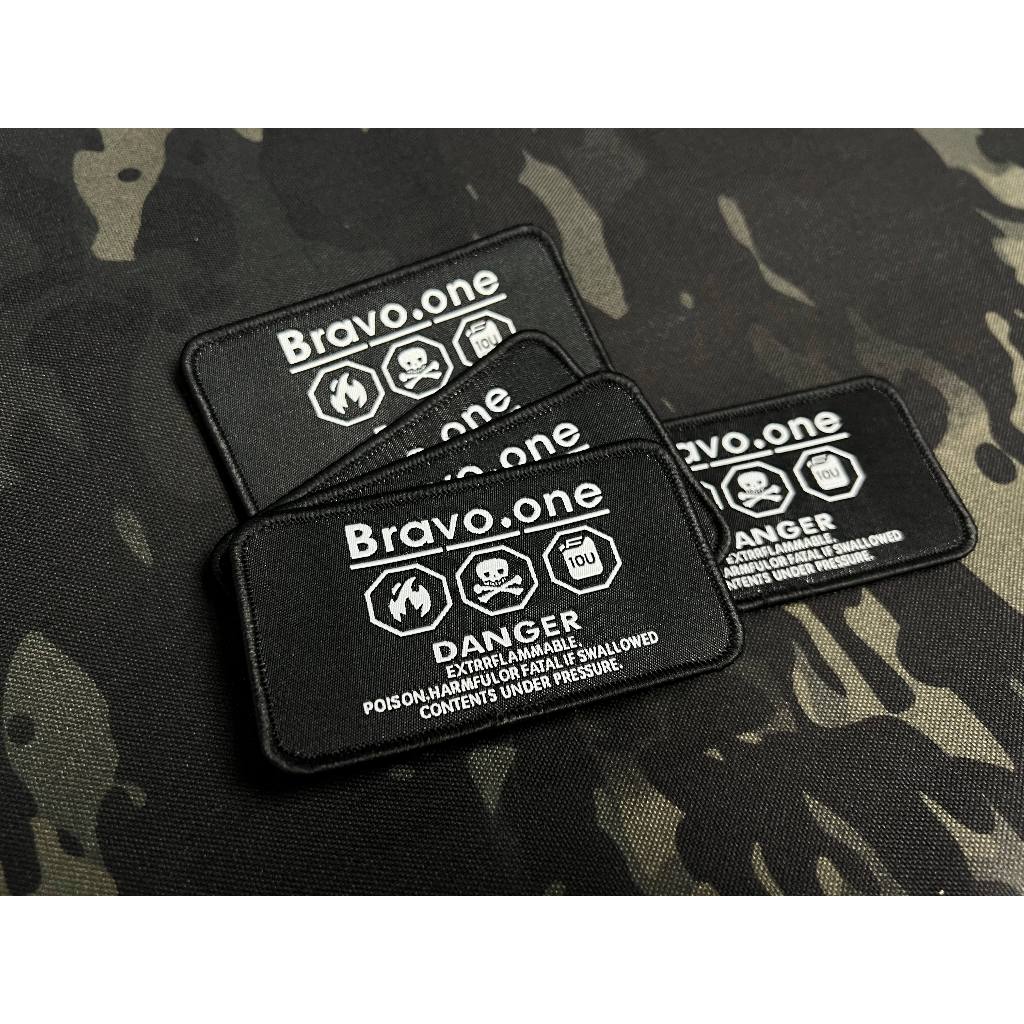 Diy Bravo.one กระเป ๋ าเก ็ บอุปกรณ ์ ตั ้ งแคมป ์ กลางแจ ้ งยุทธวิธี Blackened Velcro badge Morale patch