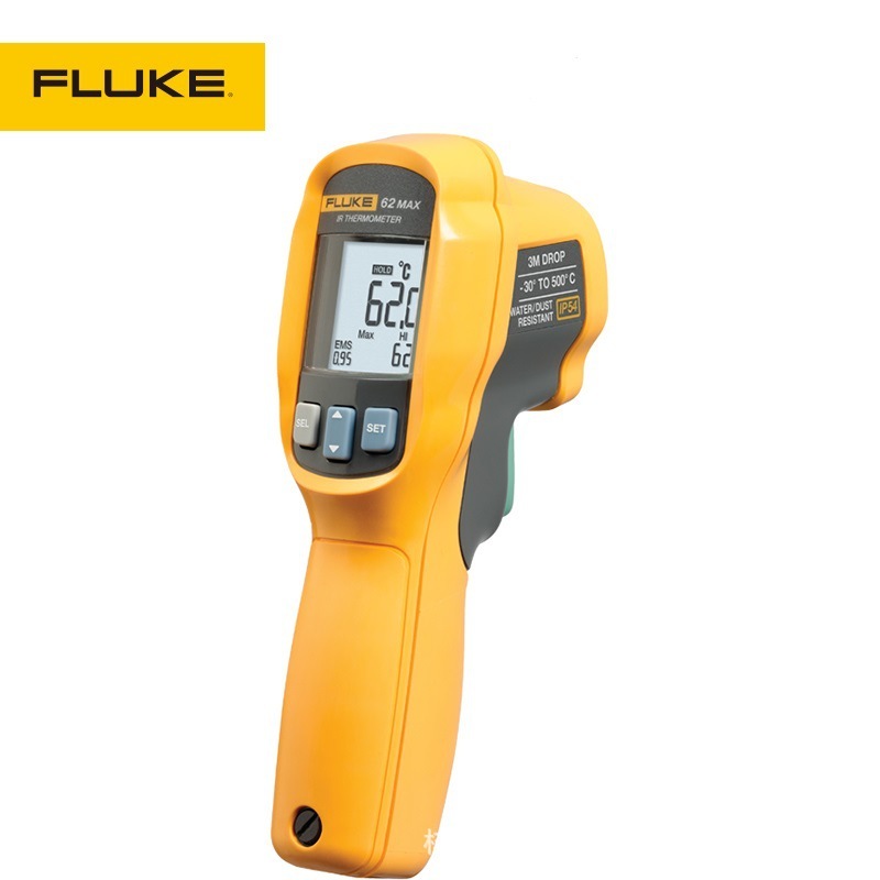 Fluke 62 MAX 62 MAX+ เครื่องวัดอุณหภูมิอินฟราเรดความแม่นยําสูงสูงสุด 500°C 10:1 อัตราส่วนระยะทาง คุณ