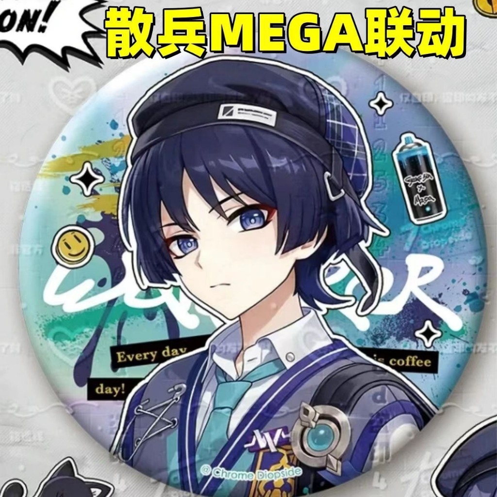 Genshin Impact Skirk Flins Scaramouche Arlechino Columbina คอสเพลย์ Badge เข็มกลัดคอสเพลย์ Pins แฟชั่นอุปกรณ์เสริมคอลเลกชันของขวัญ
