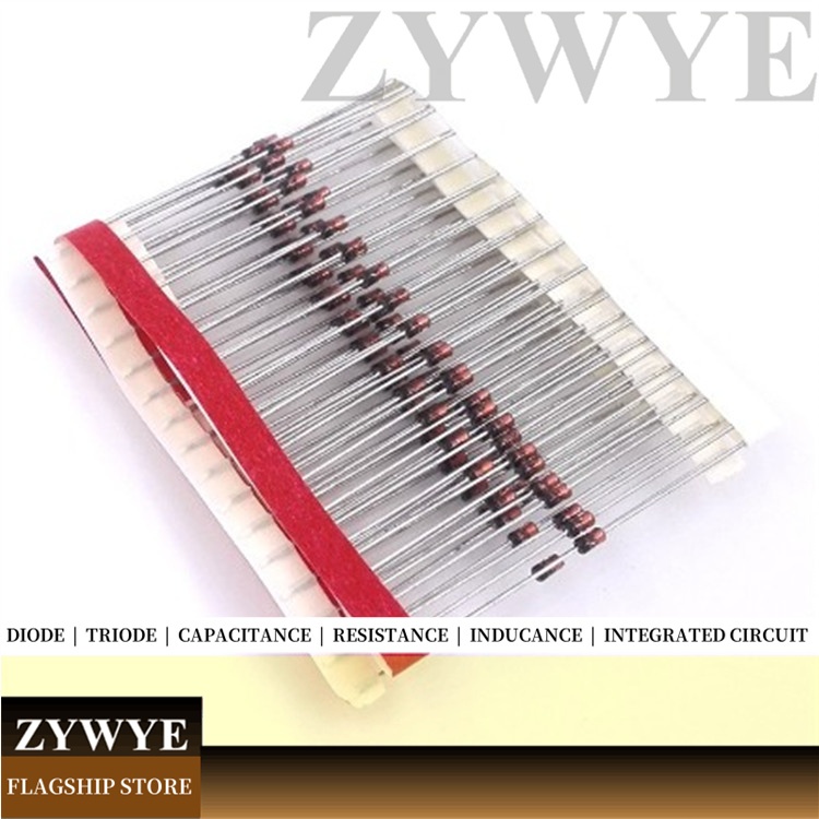 50pcs 1N4733A ตัวควบคุมแรงดันไฟฟ้าไดโอด 1N4742 3.3V 5.1V 12V 18V 22V 1N4733 1N4727 4.7 V DO-41 1N4727 1N4735 1N4729 1N4771473 1N4174417441714 - รูปที่ 6