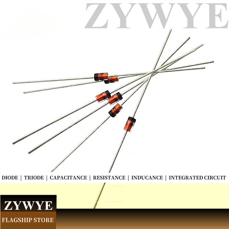 50pcs 1N4733A ตัวควบคุมแรงดันไฟฟ้าไดโอด 1N4742 3.3V 5.1V 12V 18V 22V 1N4733 1N4727 4.7 V DO-41 1N4727 1N4735 1N4729 1N4771473 1N4174417441714 - รูปที่ 5