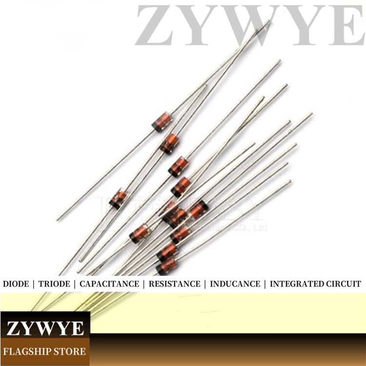 50pcs 1N4733A ตัวควบคุมแรงดันไฟฟ้าไดโอด 1N4742 3.3V 5.1V 12V 18V 22V 1N4733 1N4727 4.7 V DO-41 1N4727 1N4735 1N4729 1N4771473 1N4174417441714 - รูปที่ 4