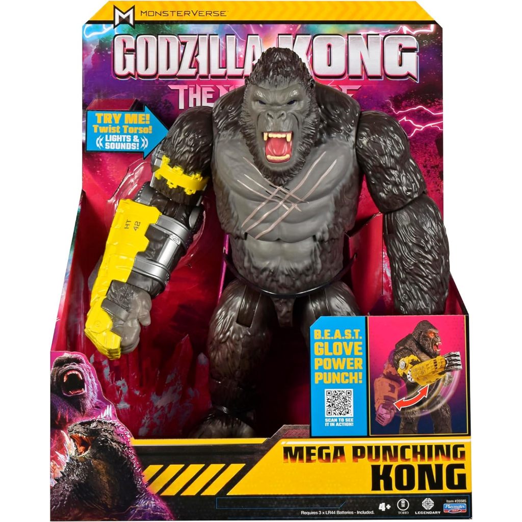 Godzilla x Kong: 13" Mega Deluxe Power Punch Kong Figure โดย Playmates Toys