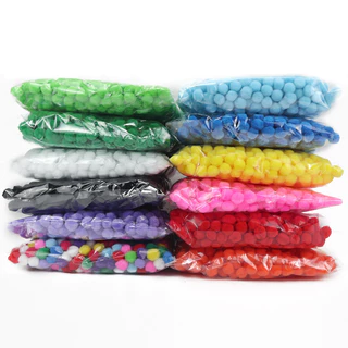 8/10/15/20/25/30 มม.Fluffy Soft Pompoms Ball ของเล่นทําด้วยมืองานแต่งงานตกแต่ง DIY เย็บหัตถกรรมอุปกรณ์