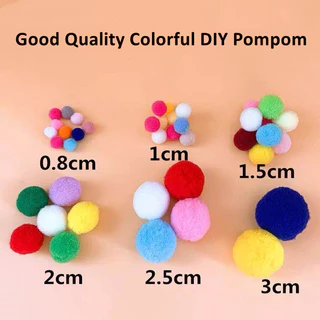 8/10/15/20/25/30 มม.Fluffy Soft Pompoms Ball ของเล่นทําด้วยมืองานแต่งงานตกแต่ง DIY เย็บหัตถกรรมอุปกรณ์