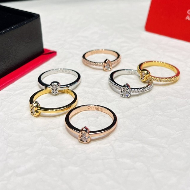 Qeelin Kirin wulu Series 18K Gold Diamond hulu แหวนสําหรับผู้หญิงเครื่องประดับ