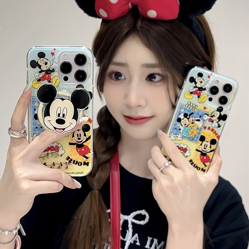 สําหรับiphone case 16 Pro Max 15 Pro Max 14 Pro Max 13 Pro Max 12 Pro Max Super strong magnetic IMDการ์ตูนรูปแบบโทรศัพท์มือถือ