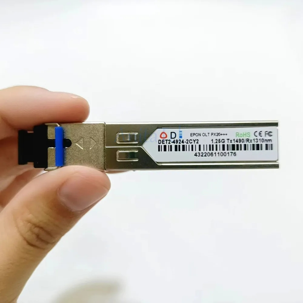 EPON OLT โมดูล 9DB PX20+++ อุปกรณ์เฉพาะไฟเบอร์ออปติก 20KM ใช้งานร่วมกับ HW HIOSO ZTE V-SOL olt