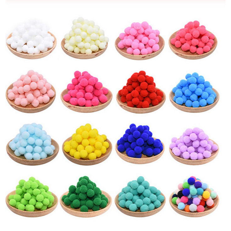 8/10/15/20/25/30 มม.Fluffy Soft Pompoms Ball ของเล่นทําด้วยมืองานแต่งงานตกแต่ง DIY เย็บหัตถกรรมอุปกรณ์