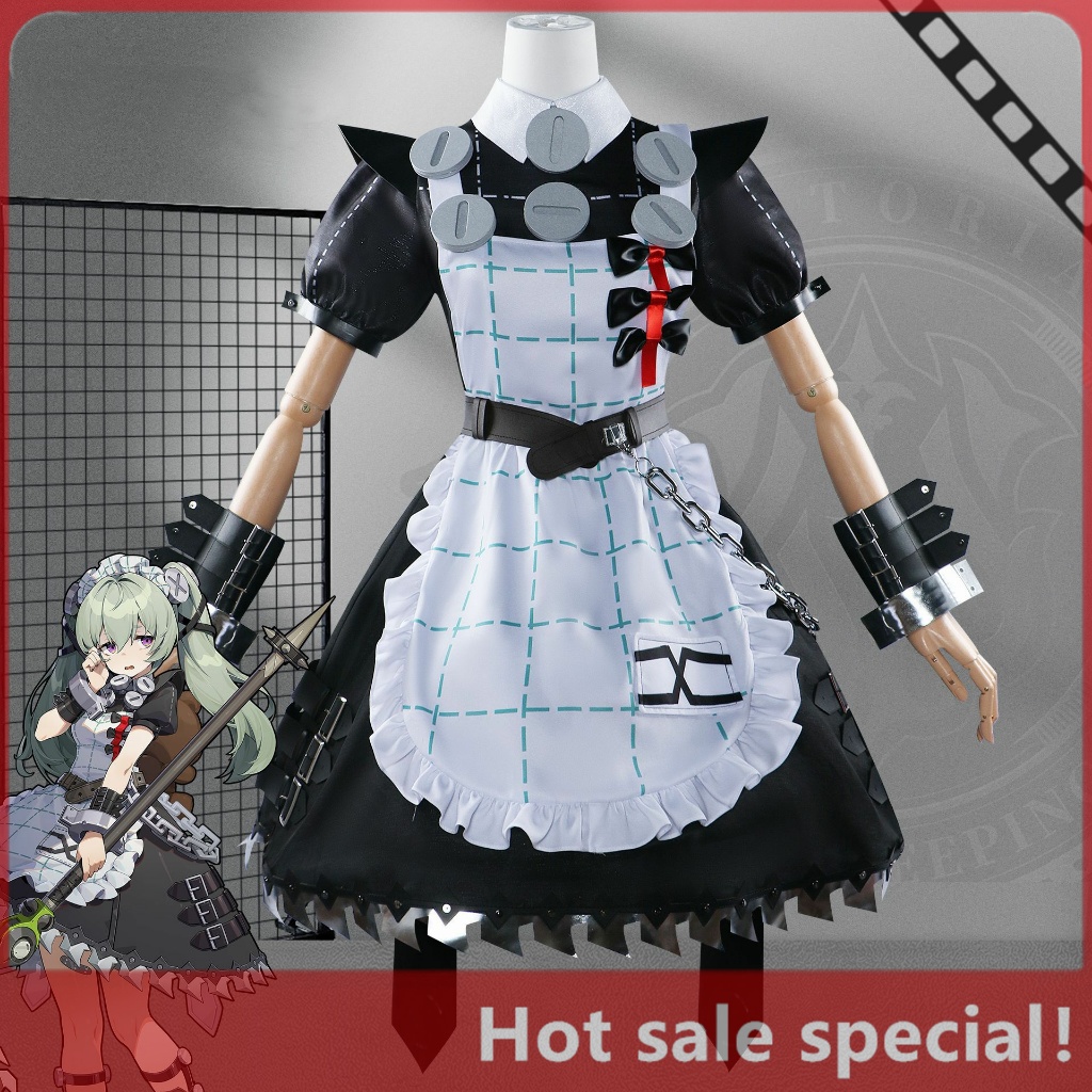 Corin Wickes คอสเพลย์ Chainsaw ชุดแม่บ้านออกจากอําเภอ Zero cos เกมอะนิเมะเครื่องแต่งกาย