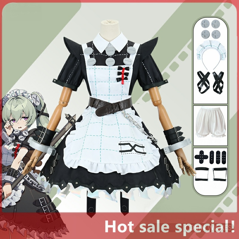 Corin Wickes เครื่องแต่งกาย Out of Zero คอสเพลย์ Chainsaw ชุดแม่บ้านเกมอะนิเมะเครื่องแต่งกายประสิทธิ