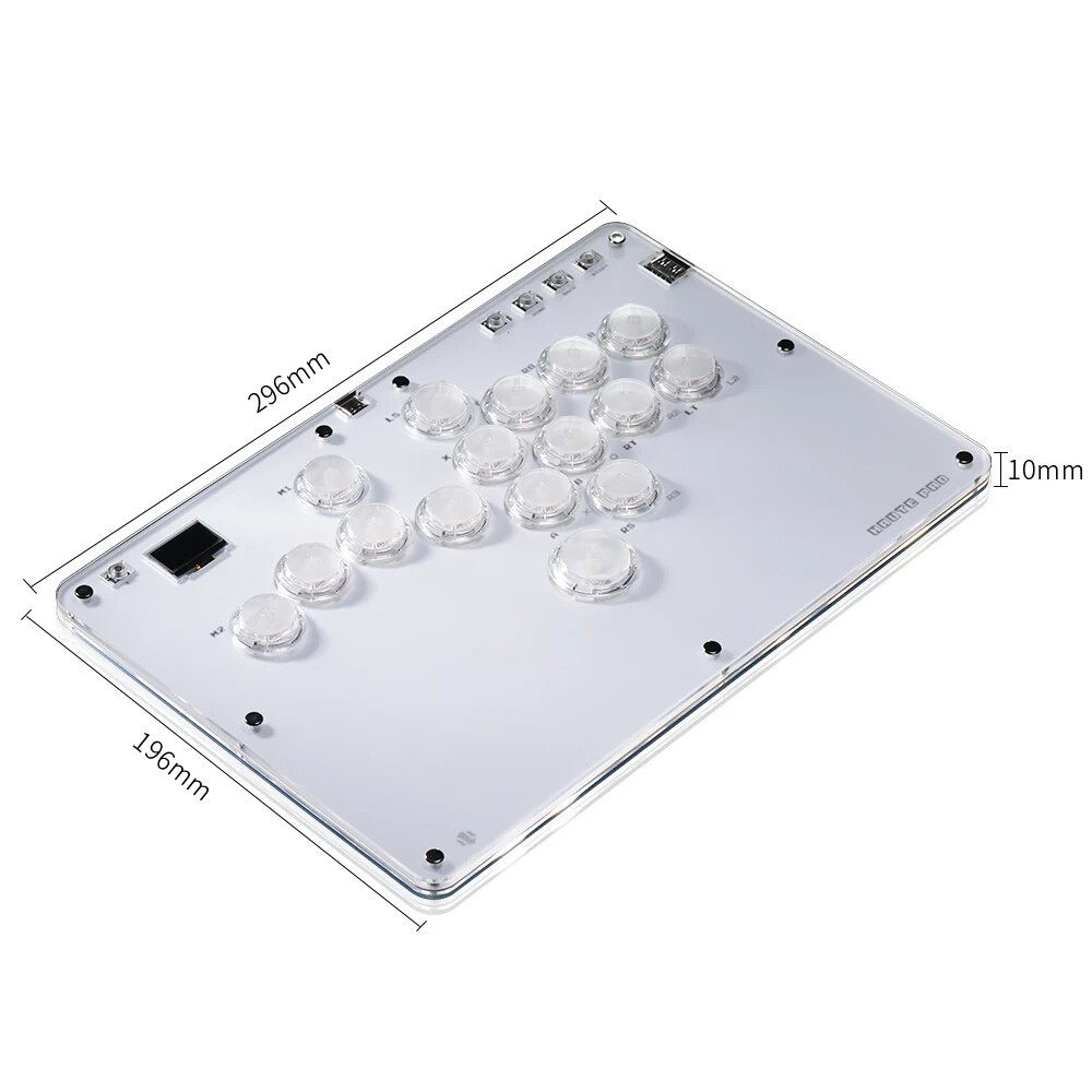 ⭐Haute42 R16 จอยสติ๊กอาเขต Hitbox Controller ปุ่มขอบ leverless อาเขต Stick Controller สําหรับ PC/ Ps4 / ps5/Steam Fightstick อาเขต