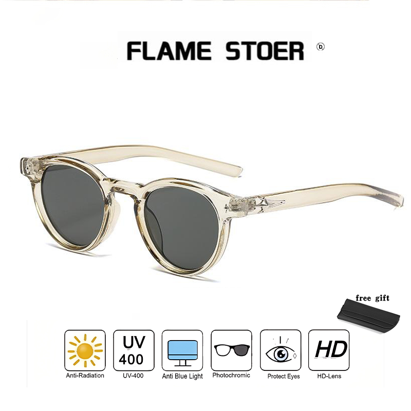 แว่นกันแดดรุ่นใหม่สไตล์เกาหลี แว่นตาป้องกันแสงสีฟ้าแฟชั่น UV400แว่นกันแดดกีฬากลางแจ้งสำหรับผู้ชายและผู้หญิง