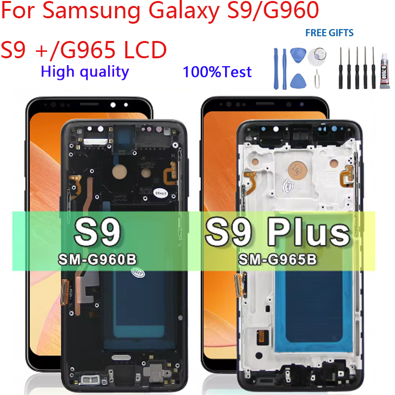 Oled/tft สําหรับ Samsung Galaxy S9/G960 S9 +/G965 จอแสดงผล LCD Touch Screen Digitizer Assembly เปลี่