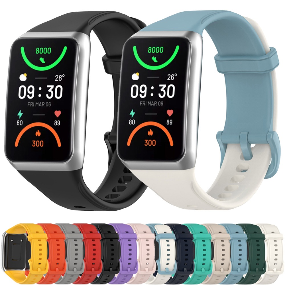 แฟชั่นสายนาฬิกาซิลิโคนอ่อนสําหรับ OPPO band 2, สายรัดข้อมือกีฬาสําหรับ OPPO band 2 เปลี่ยนสร้อยข้อมือนาฬิกาอุปกรณ์เสริม