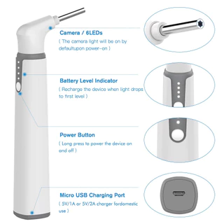 Digital Endoscope Otoscope กล้องหูโทรศัพท์มือถือแท็บเล็ต
