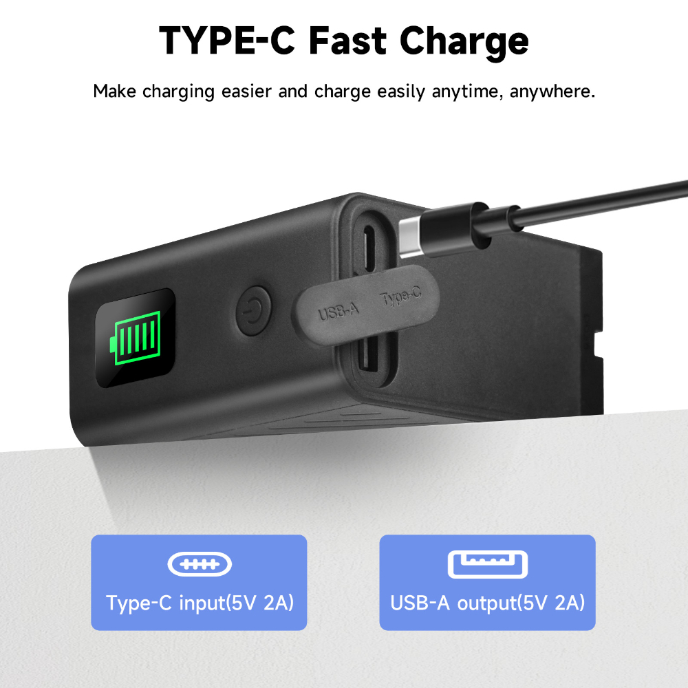 Palo NP-F970/960/750 แบตเตอรี่ USB Fast Charging ความจุขนาดใหญ่สําหรับกล้อง Sony CCD เครื่องบันทึกกล้องดิจิตอล LED เติมแสง