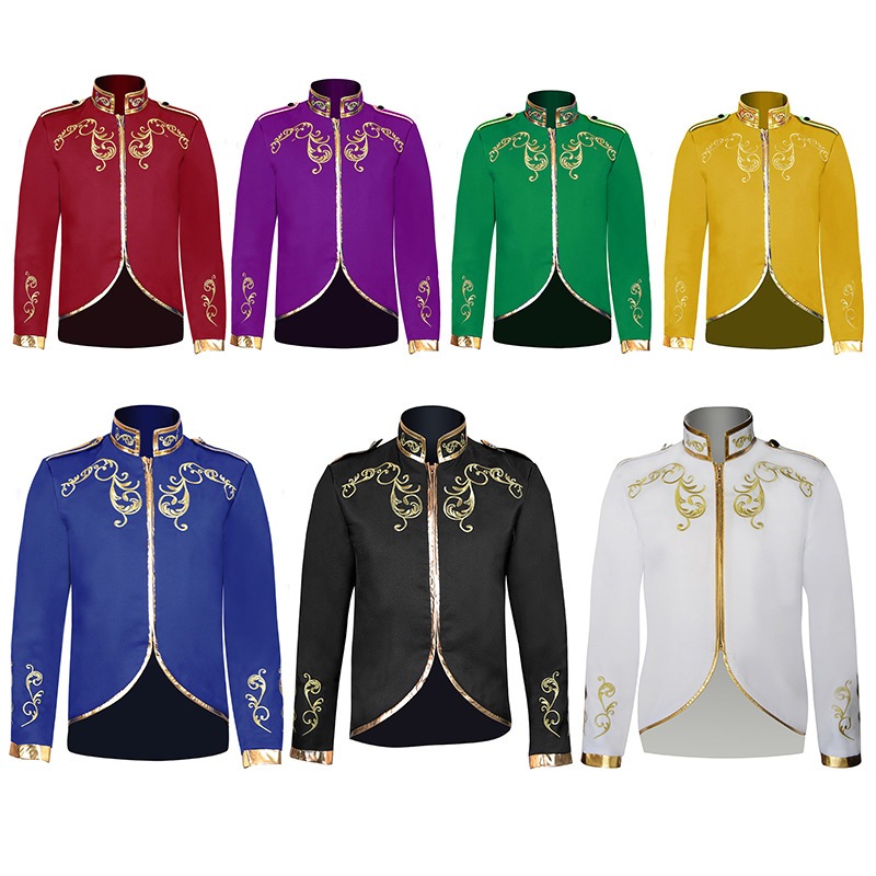 ชุดเจ้าชาย แจ็คเก็ต ชุดฮาโลวีน Royal Prince Coat Jacket ผู้ชาย ปักแจ็คเก็ต แจ็คเก็ตชาย