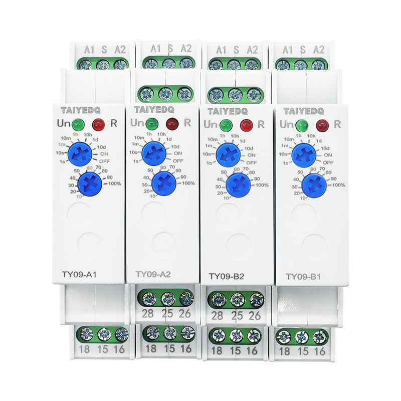 Din Rail Time Relay A Power-On Delay B Delay Disconnection AC/DC 12V-240V 16A 0.1S ~ 10 วัน