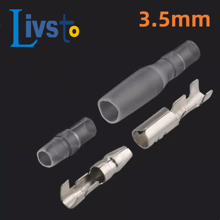 20/50 ชุด 3.5 มม.bullet Crimp terminal รถสายไฟเชื่อมต่อเส้นผ่านศูนย์กลางหญิง + ชาย + กรณี Cold press terminal