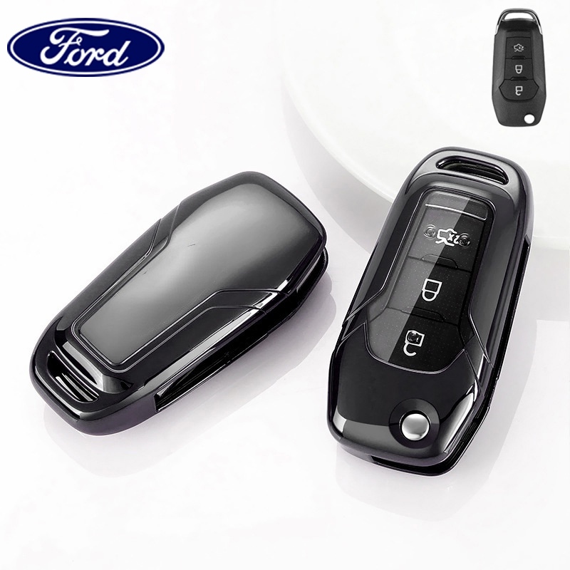 Tpu ฝาครอบกุญแจรถสําหรับ Ford Renger/Everest Keyless สมาร์ทรายการกุญแจ Ford พวงกุญแจ