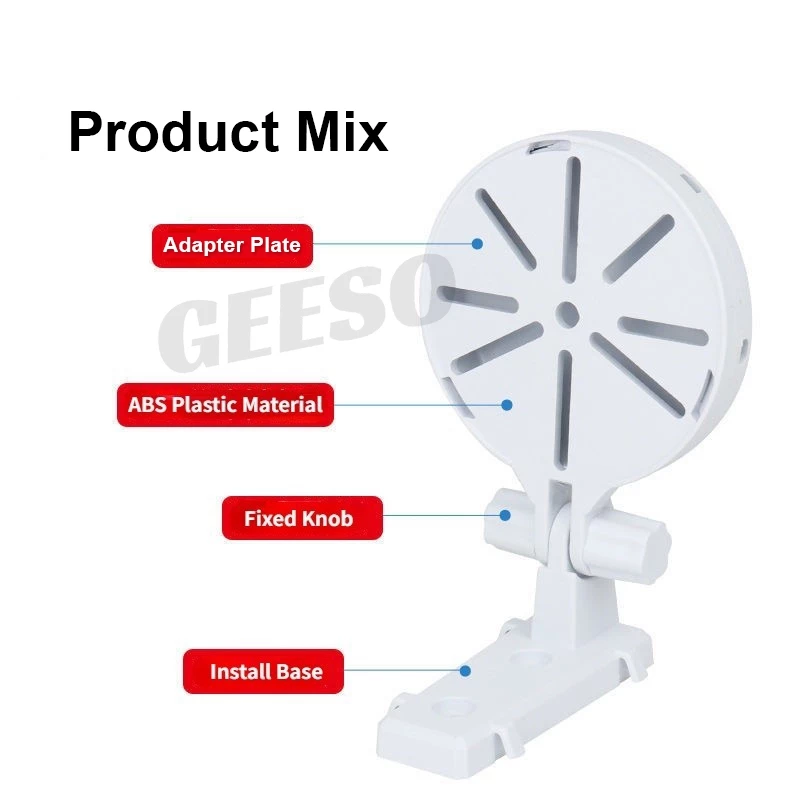 GEESO ตัวยึดกล้องวงจรปิด แบบไม่ต้องเจาะผนัง สําหรับ XIAOMI EZVIZ LECHENG TP 360 CCTV Holder Stand thumbnail 9