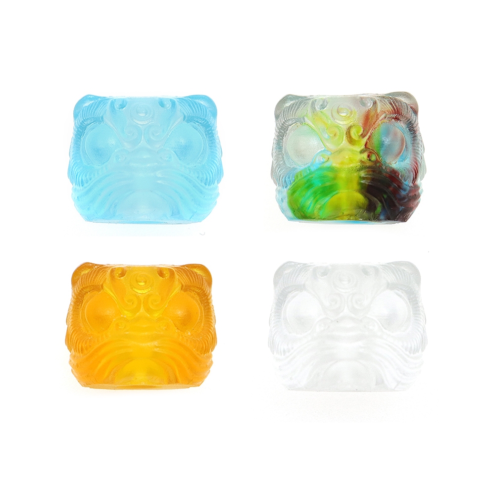 Cnedc Lion Dance Resin สีสันกล่องตาบอด Paracord DIY จี้อุปกรณ์เสริม