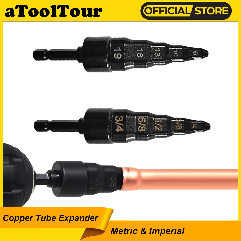 ท่อทองแดง Expander ท่อรู Flaring Extender Swage สําหรับเครื่องปรับอากาศตู้เย็น Takeover เจาะบิตซ่อม Imperial เมตริก