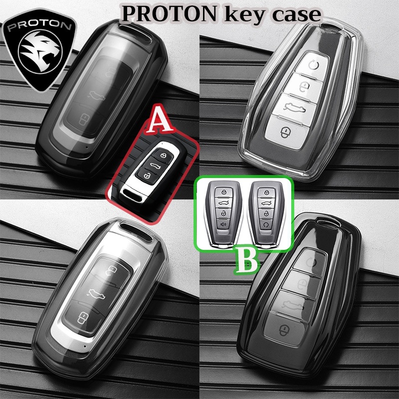 Proton เคสกุญแจรถสําหรับ Proton X70 X50 X90 S90 S70 รถพวงกุญแจโปร่งใส Proton ฝาครอบกุญแจ