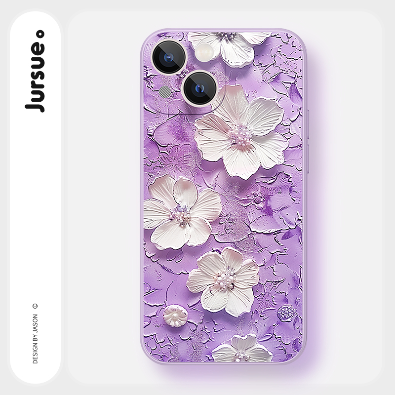 JURSUE เคสไอโฟน เคสซิลิโคนนุ่มกันกระแทกน่ารักตลก เคสโทรศัพท์ for iPhone 16 15 14 13 12 11 Pro Max SE