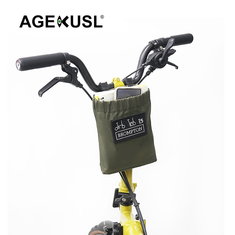 Agekusl กระเป๋าจักรยาน Seatpost หางกระเป๋าด้านหลังแพ็คอาน Pannier กระเป๋าด้านหน้าสําหรับ Brompton 3Sixty Pike จักรยานพับ