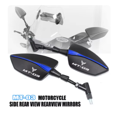สําหรับ Yamaha MT03 mt25 MT-03 MT 03 25 mt25 03 รถจักรยานยนต์ด้านข้างด้านหลังกระจกมองหลัง