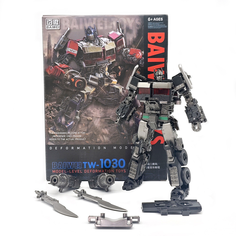 Baiwei Transformation TW-1030 ตัวย่อ Dark สีดํารุ่น TW1030 ตัวเลขการกระทํา KO SS102 Figurine หุ่นยนต