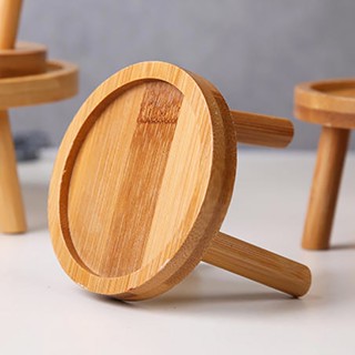 ไม้ไผ่และไม้ ไม้เนื้อแข็งสัตว์เลี้ยงชั้นวางชามแมวสุนัขชั้นวา…